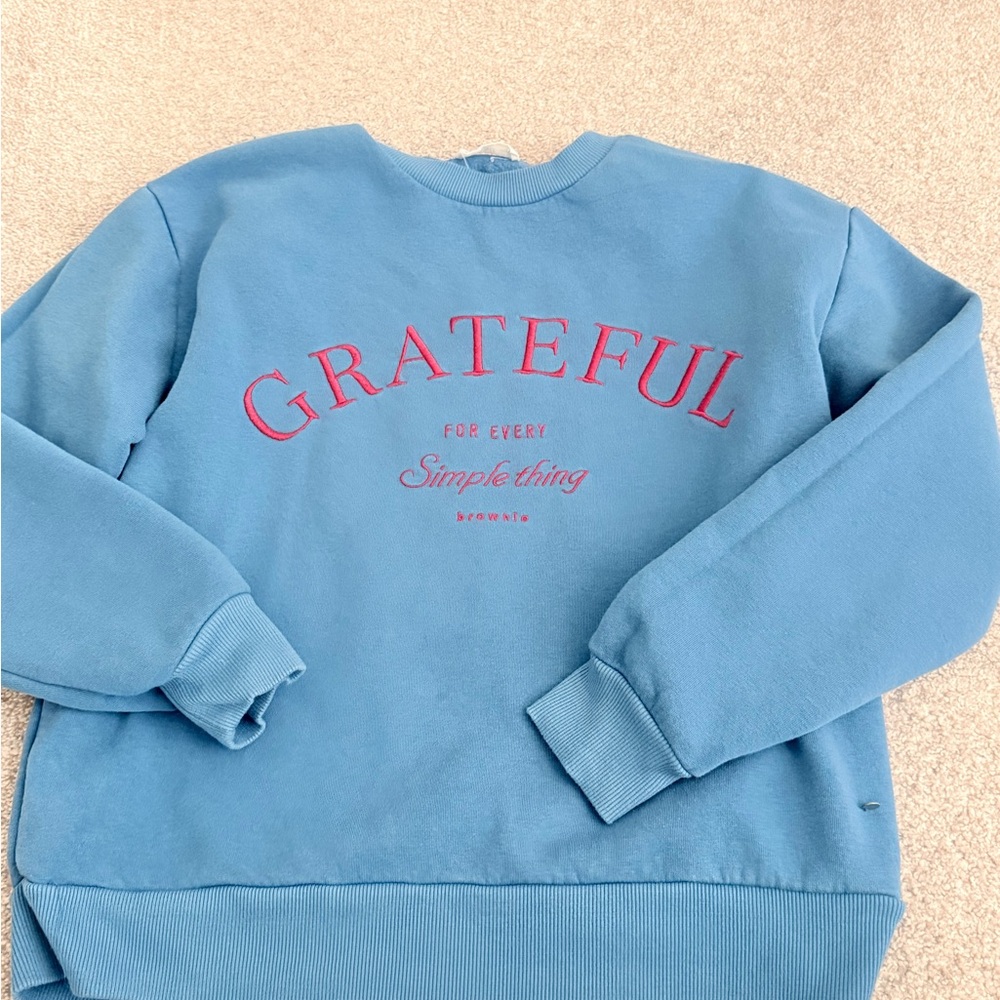 Grateful Blue Crewneck Sweatshirt by Brownie